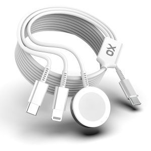 Cable 3 in 1 Charging Cable 6FT White