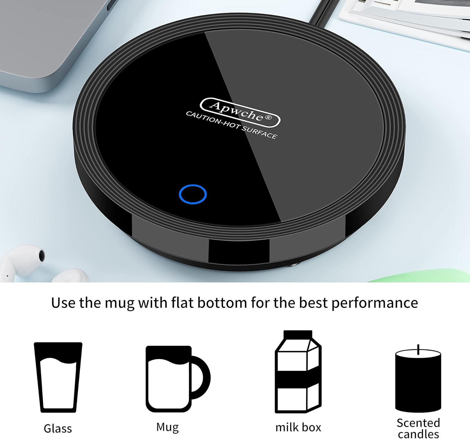 Apwche - Automatic Sensor Coffee Cup Warmer White - QJ05769 - Image 12