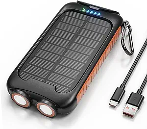 Nuynix Solar Charger  Power Bank 38800mAh