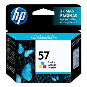HP 57 - yellow, cyan, magenta - original - ink cartridge