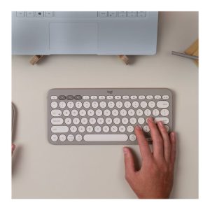 Logitech K380 Multi-Device Bluetooth Wireless Keyboard - Sand - keyboard - sand Input Device