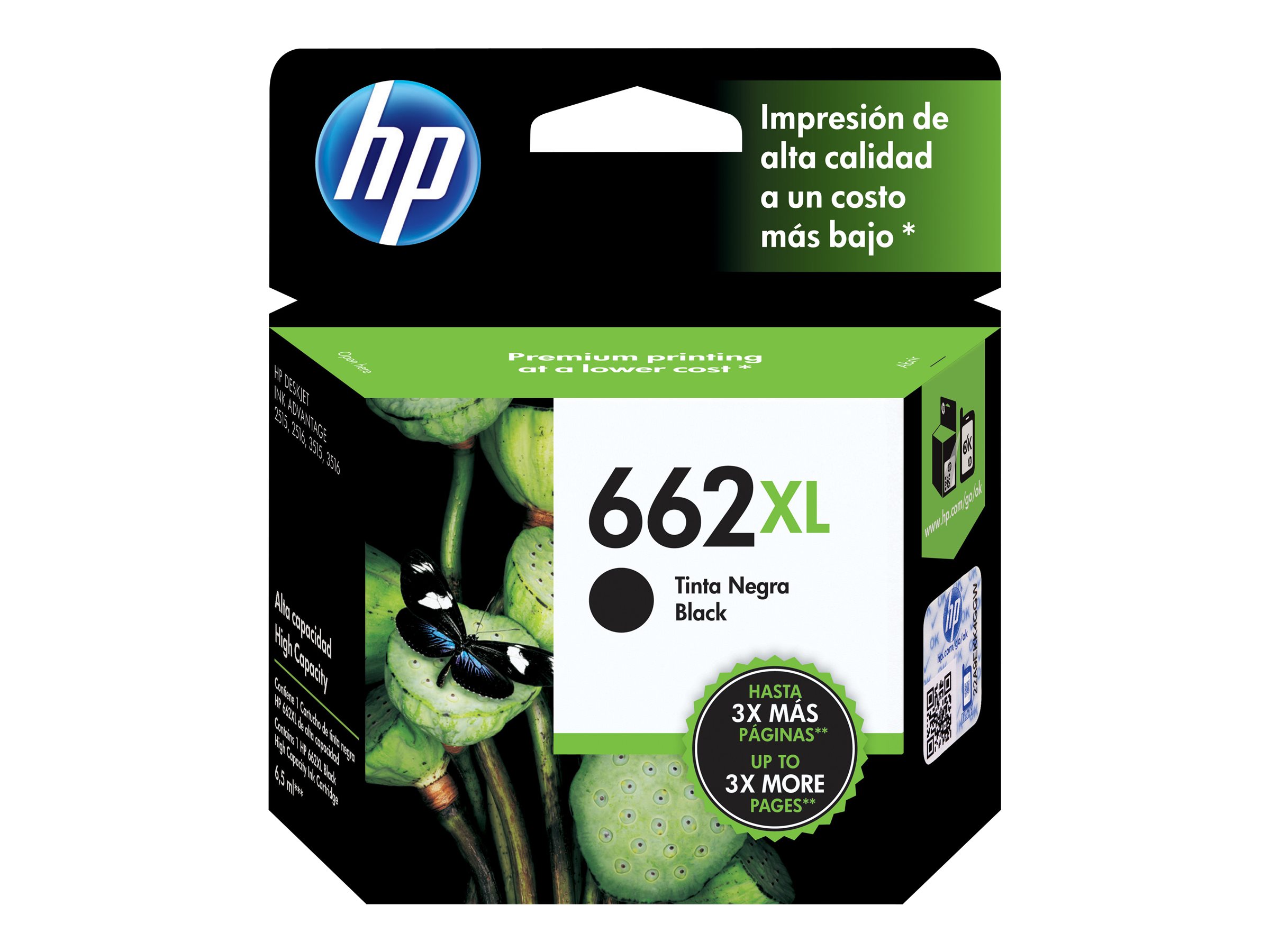 HP 662XL - High Yield - black - original - Ink Advantage - ink cartridge - Image 22