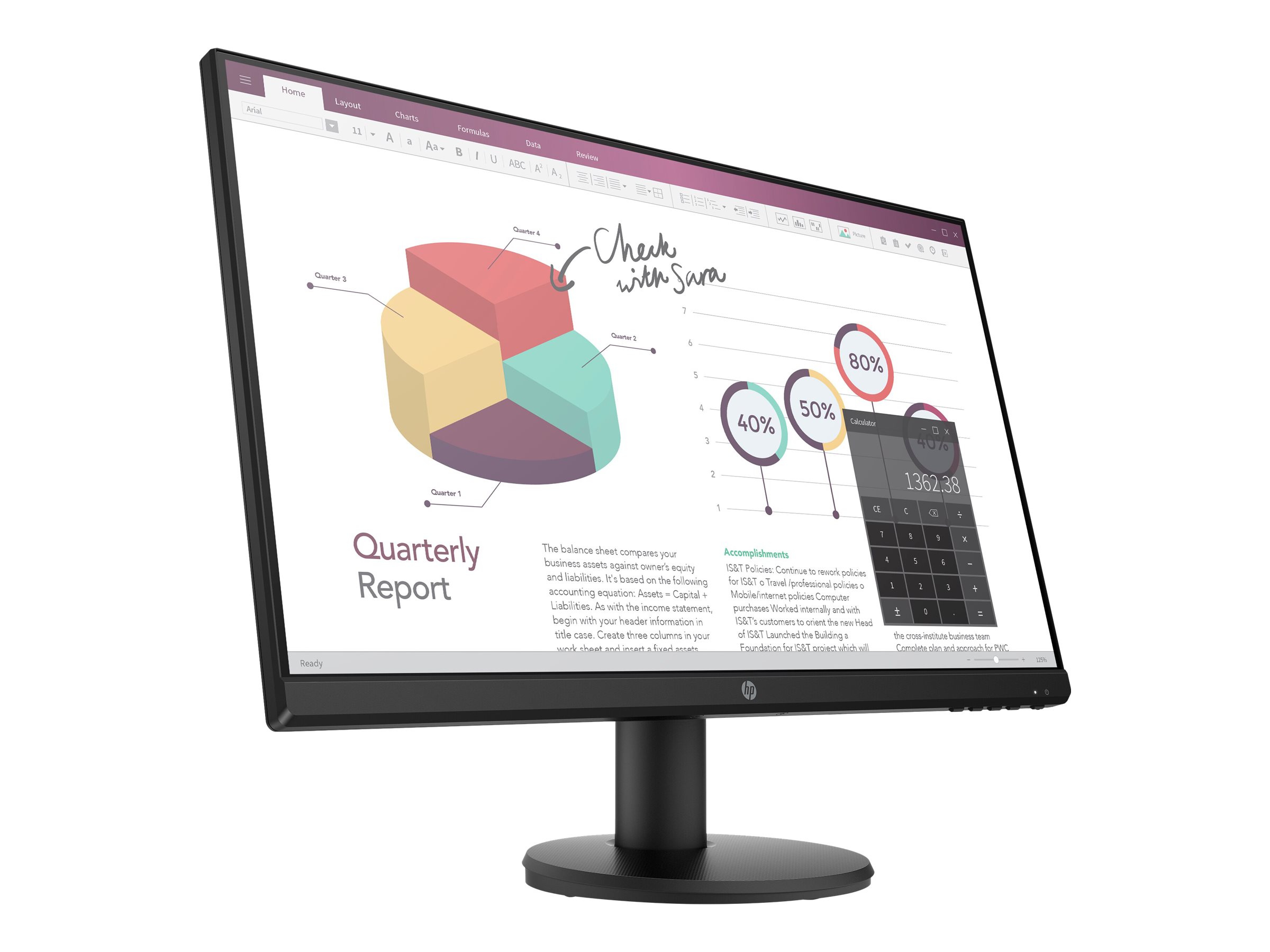 HP Monitor P24V 23.8Inch - Image 6