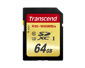 Transcend 300S - flash memory card - 64 GB - SDXC UHS-I