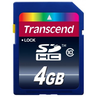Transcend 300S - flash memory card - 4 GB - SDHC
