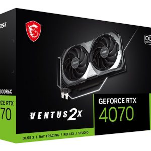 MSI GeForce RTX 4070 VENTUS 2X E 12G OC - graphics card - GeForce RTX 4070 - 12 GB