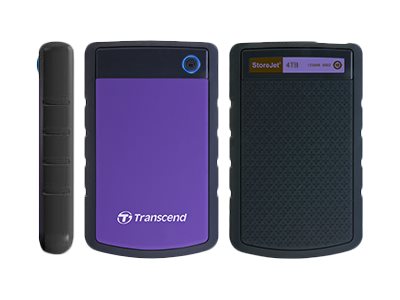 Transcend StoreJet 25H3P - hard drive - 4 TB - USB 3.0 - Image 4