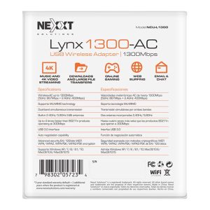 Nexxt Lynx1300-AC - network adapter - USB 3.0