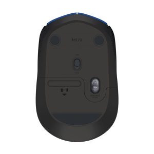 Logitech M170 Wireless Mouse, Ambidextrous, Blue Gray - mouse - 2.4 GHz - blue/gray