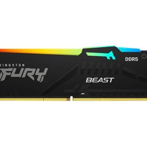Kingston FURY Beast RGB - DDR5 - kit - 32 GB: 2 x 16 GB - DIMM 288-pin / PC5-44800 - unbuffered
