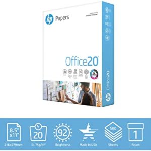 HP 8.5 X 11 Paper 500 Sheets