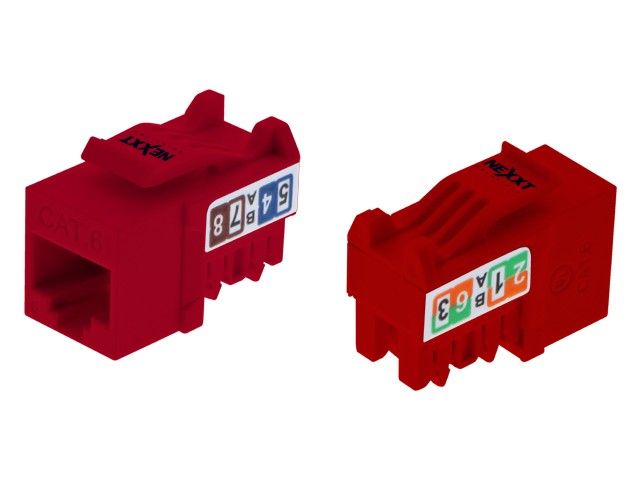 Nexxt Jack CAT6 Red Unshielded