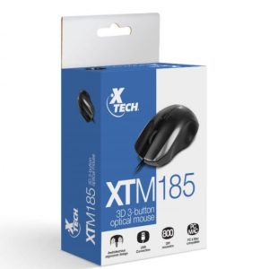 Xtech - 3D 3-button optical mouse XTM-185 - Black