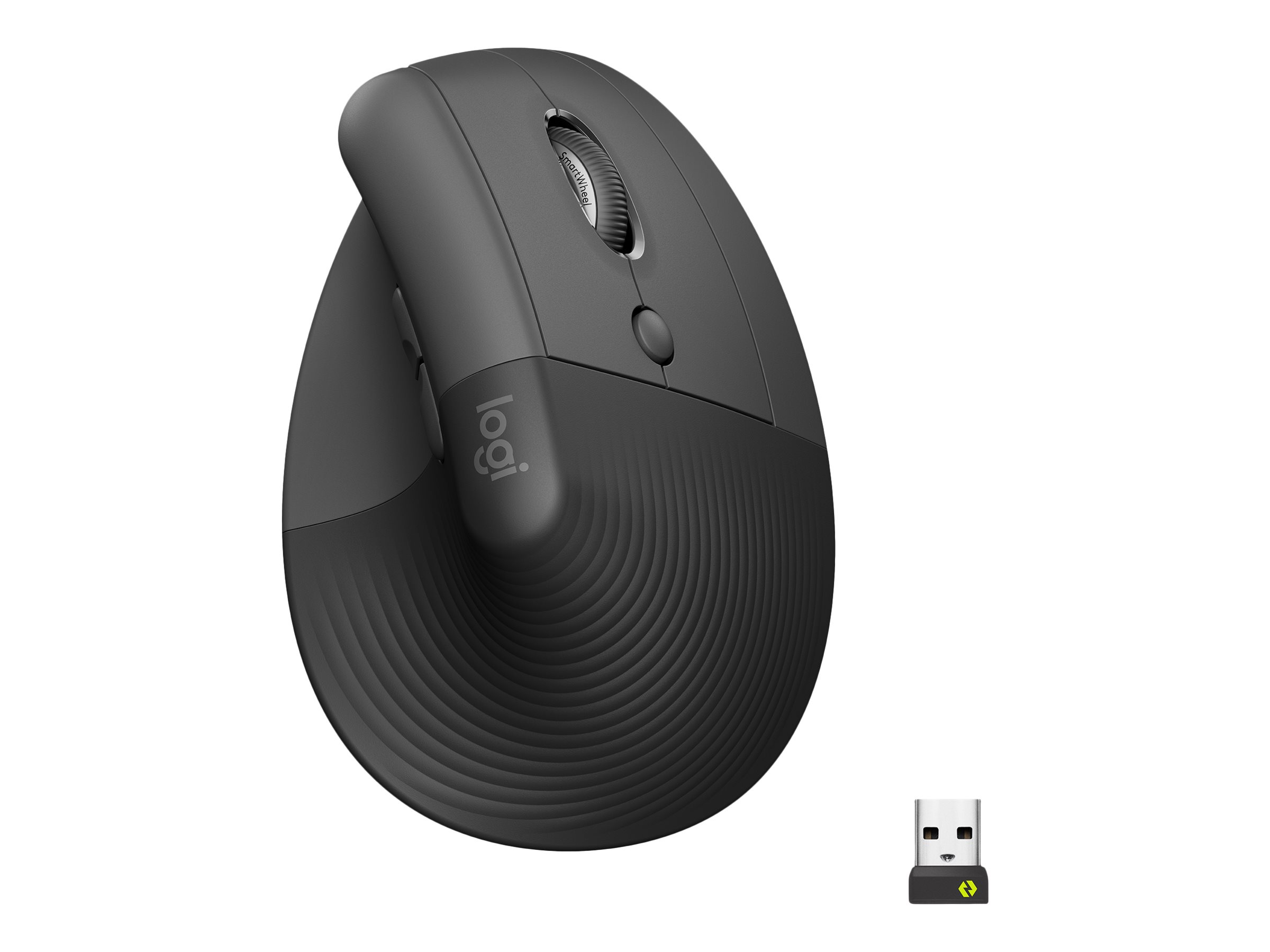 Logitech Lift Vertical Ergonomic Mouse - vertical mouse - Bluetooth, 2.4 GHz - graphite - Image 22