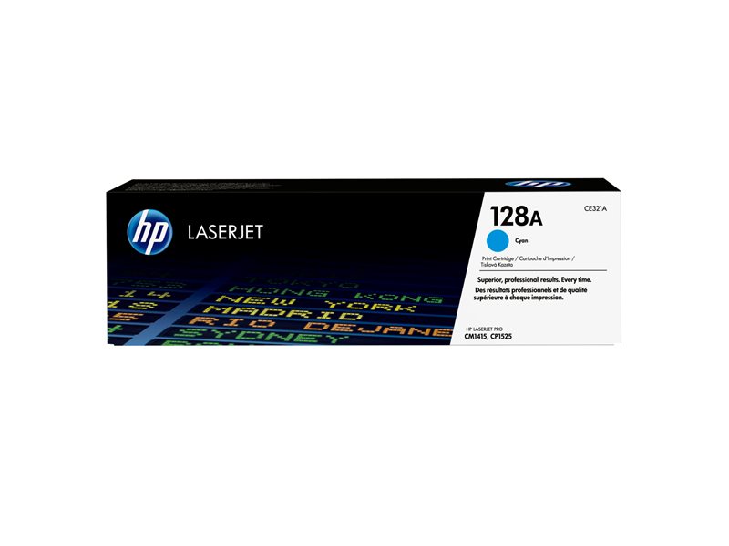 HP 128A - cyan - original - LaserJet - toner cartridge (CE321A) - Image 22