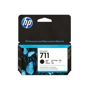 HP 711 - black - original - DesignJet - ink cartridge