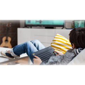 Logitech Wireless Touch Keyboard K400 Plus - keyboard - with touchpad - QWERTY - US International - black Input Device