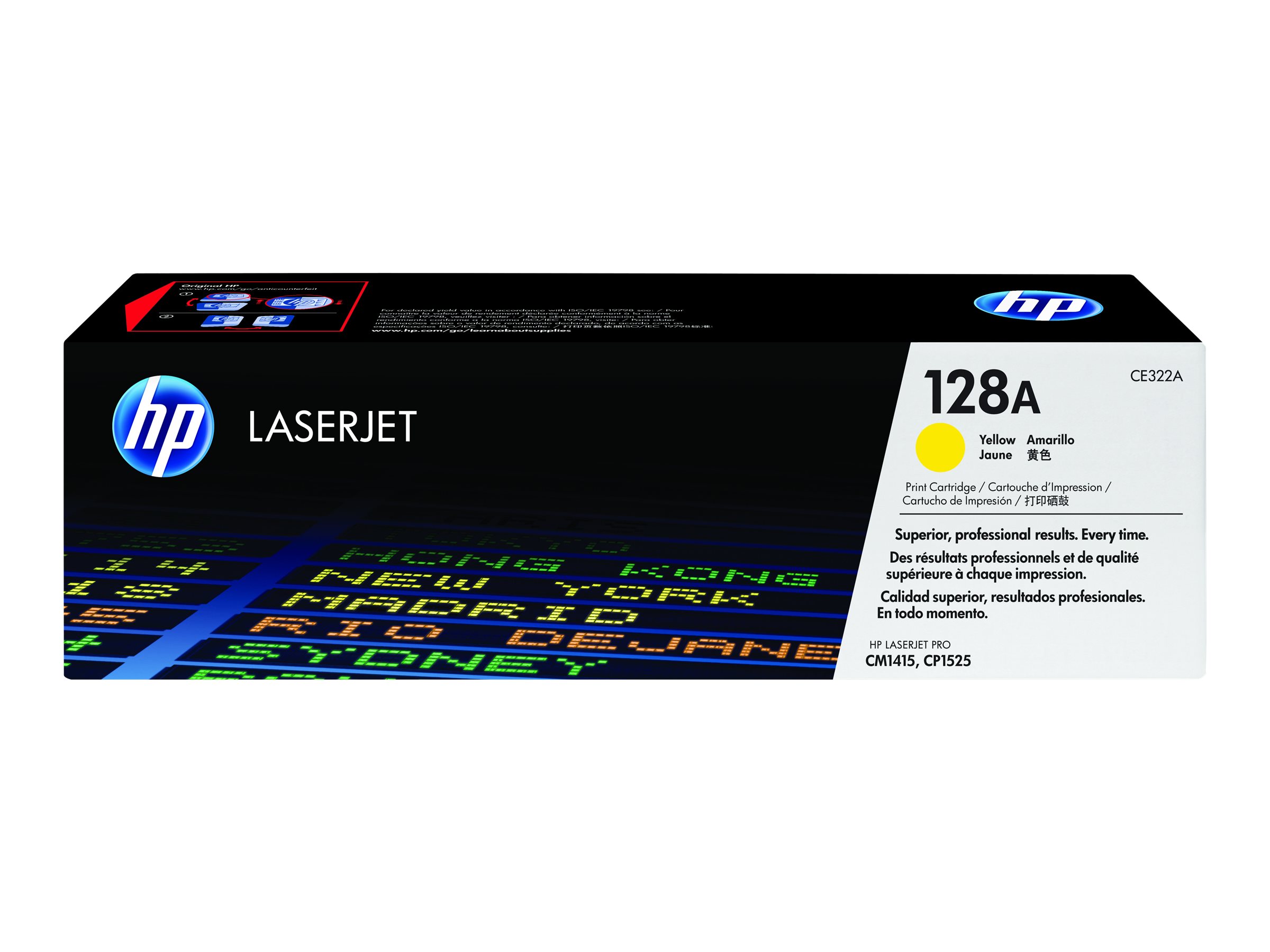 HP 128A - yellow - original - LaserJet - toner cartridge (CE322A) - Image 14