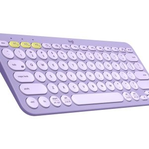 Logitech K380 Multi-Device Bluetooth Wireless Keyboard - Lavender Lemonade - keyboard - lavender, lemonade Input Device