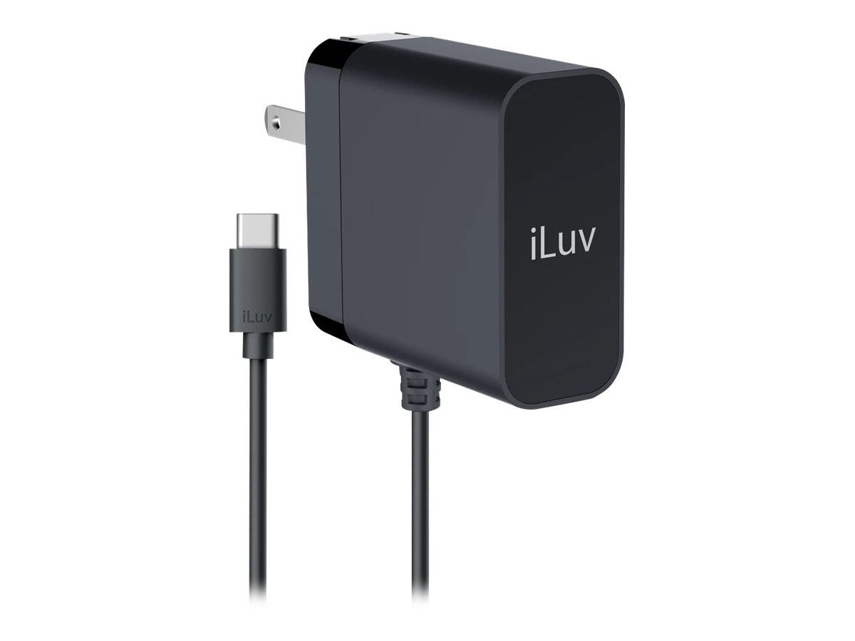 iLuv 45W USB-C Faster AC Adapter with 6ft Cable - power adapter - 45 Watt - Image 11