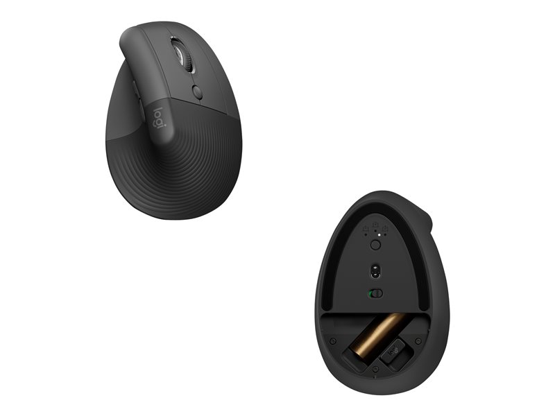 Logitech Lift Vertical Ergonomic Mouse - vertical mouse - Bluetooth, 2.4 GHz - graphite - Image 9
