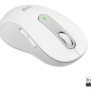 Logitech Signature M650 L - mouse - large size - Bluetooth, 2.4 GHz - off-white