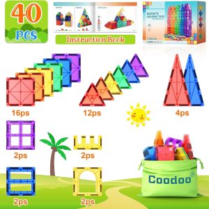 Coodoo Magnetic Tiles STEM Magnets
