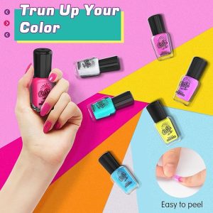 Amagoing My First Nail Art Manicure Kit for Girls – Kids Nail Art Studio with Quick-Dry Polish & Dryer – Ages 7–12