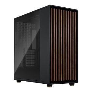 Fractal Design North - Tower - extended ATX - windowed side panel (tempered glass) - no power supply (ATX) - charcoal black - USB/Audio/Mic