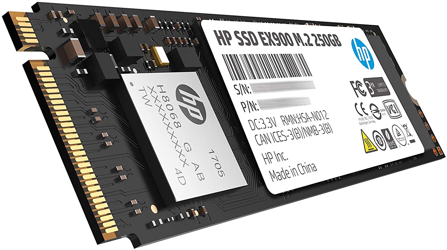 HP EX900 - SSD - 250 GB - PCIe 3.0 x4 (NVMe) - Image 3
