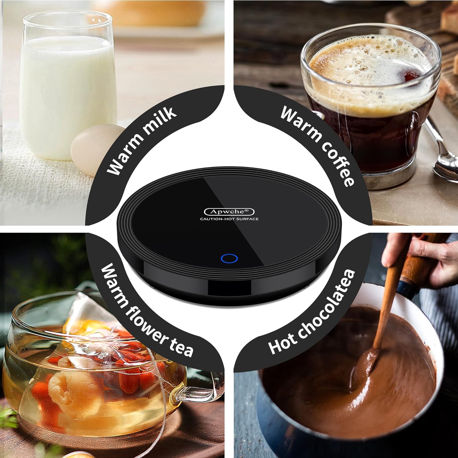 Apwche - Automatic Sensor Coffee Cup Warmer White - QJ05769 - Image 9