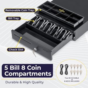 Volcora Cash Drawer Black