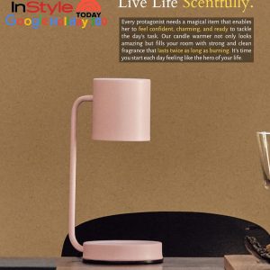 Cozyberry Candle Warmer Lamp - Pink