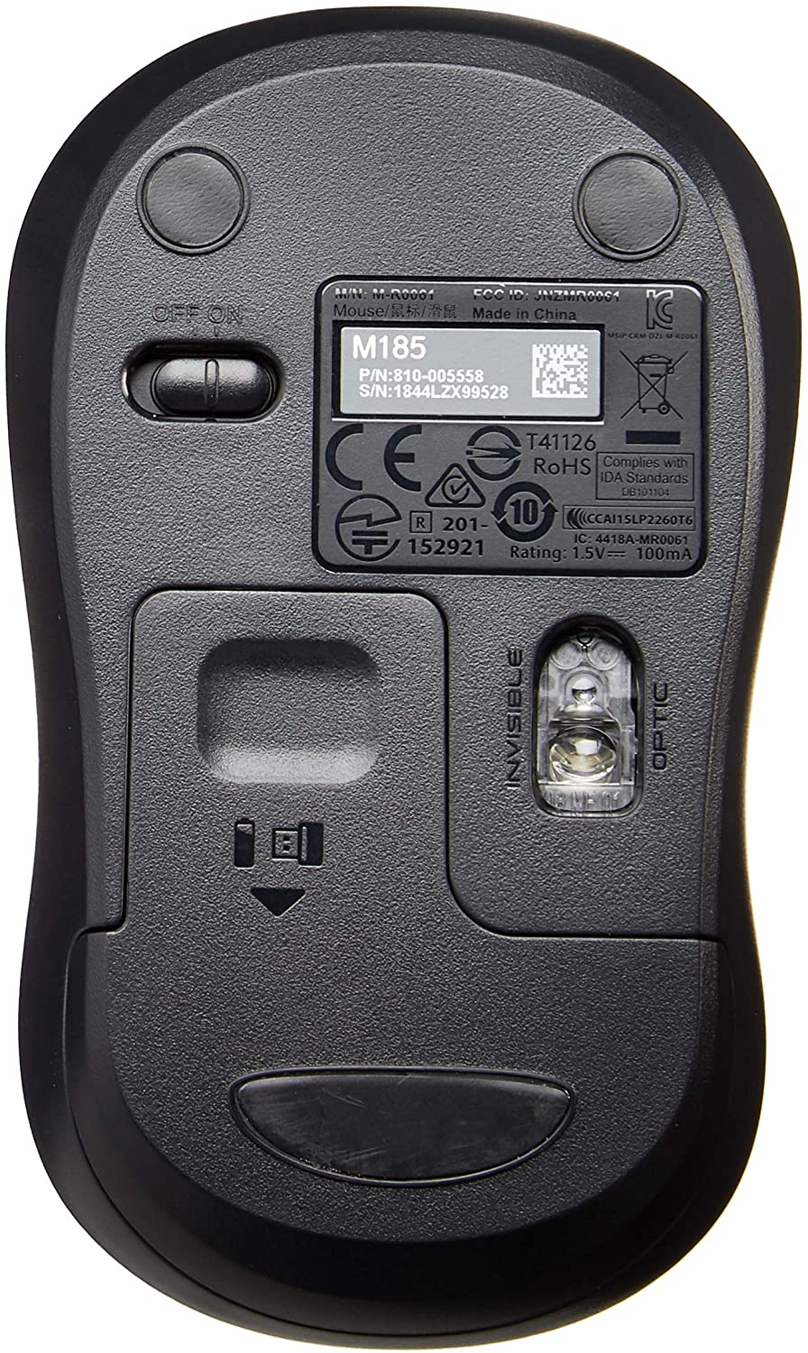 Logitech M185 - mouse - 2.4 GHz - swift gray - Image 16