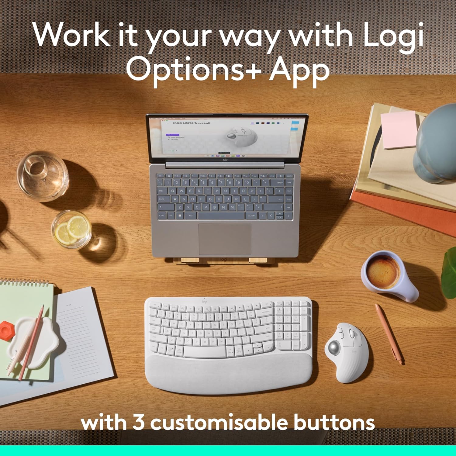 Logitech Ergo Series ERGO M575S - trackball - Bluetooth, 2.4 GHz - graphite - Image 16
