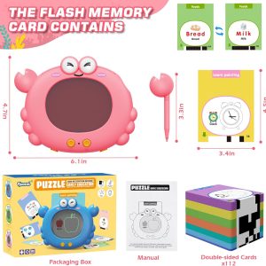 Kuovei Talking Flash Cards - Pink