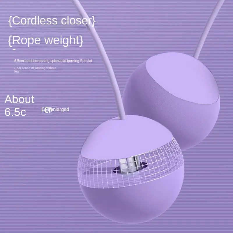 Speed Skipping Rope - Calorie Counter - Purple - Image 5