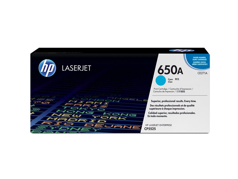 HP 650A - cyan - original - LaserJet - toner cartridge (CE271A) - Image 18