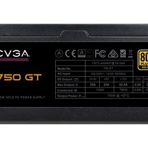 EVGA SuperNOVA 750 GT - Power supply (internal) - ATX12V / EPS12V - 80 PLUS Gold - AC 100-240 V - 750 Watt
