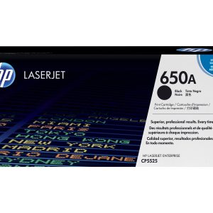 HP 650A - black - original - LaserJet - toner cartridge (CE270A)