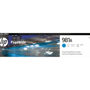 HP 981A - cyan - original - PageWide - ink cartridge