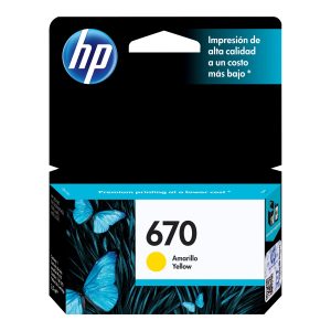 HP 670 - yellow - original - Ink Advantage - ink cartridge