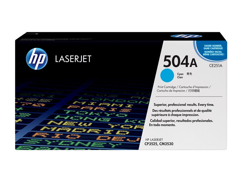 HP 504A - cyan - original - LaserJet - toner cartridge (CE251A) - Image 12