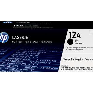 HP 12A - 2-pack - black - original - LaserJet - toner cartridge (Q2612AD)