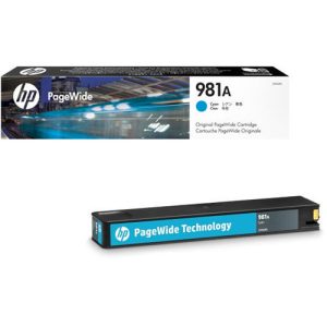 HP 981A - cyan - original - PageWide - ink cartridge