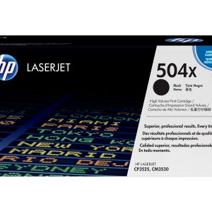 HP 504X - High Yield - black - original - LaserJet - toner cartridge (CE250X)
