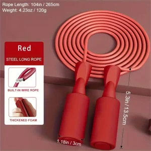 ProFit Jump Rope Pro - Adjustable - Cordless - Portable -  Red