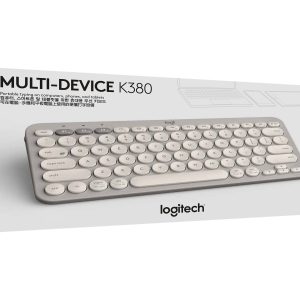 Logitech K380 Multi-Device Bluetooth Wireless Keyboard - Lavender Lemonade - keyboard - lavender, lemonade Input Device