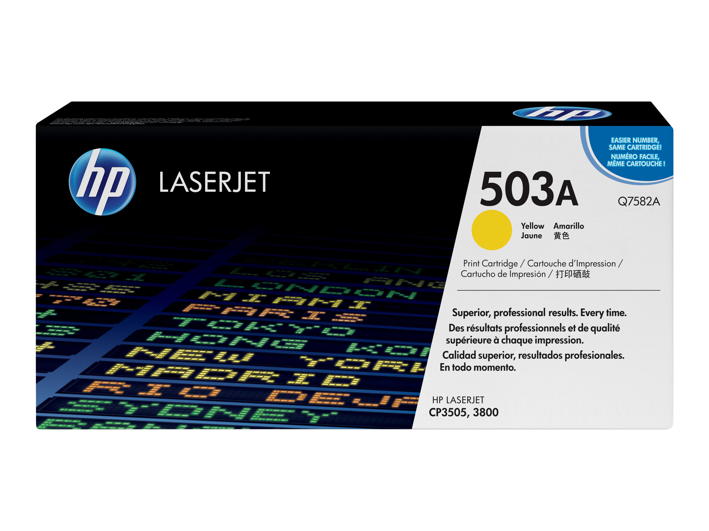 HP 503A - yellow - original - LaserJet - toner cartridge (Q7582A)