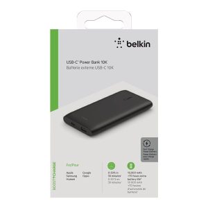 Belkin BoostCharge power bank - USB, USB-C - 18 Watt
